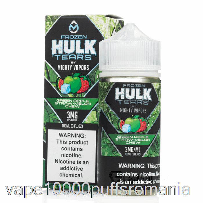 Vape Romania Congelat Mere Verde Paie Pepene Galben - Lacrimi Hulk - 100ml 3mg